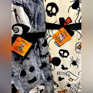 Jack Skellington Nightmare before Christmas & Mickey Mousse Plush Throw blankets